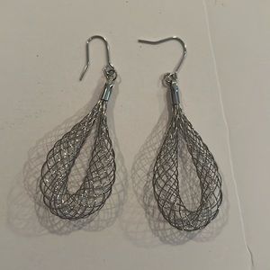 Sterling silver light 2 inch long, drop earrings